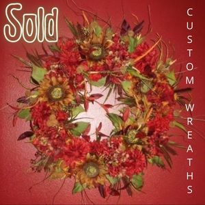 AUTUMN SPLENDOR FLORAL WREATH CUSTOM ORDER